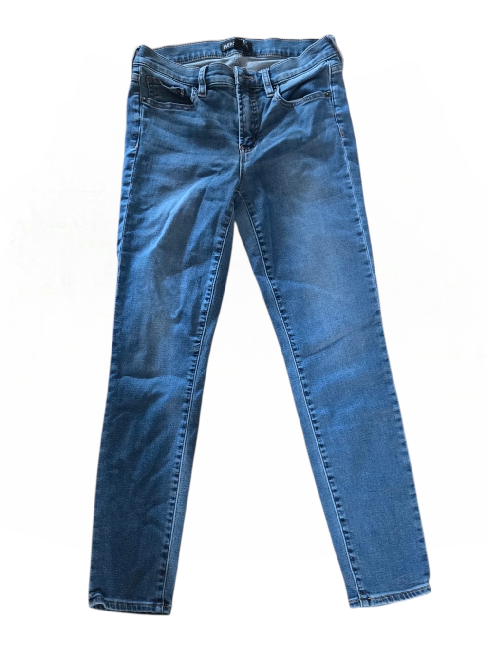 J. Crew Women's Skinny Jeans in Medium Blue Denim